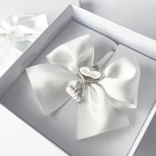 Julepynt i sølv: Hjerte